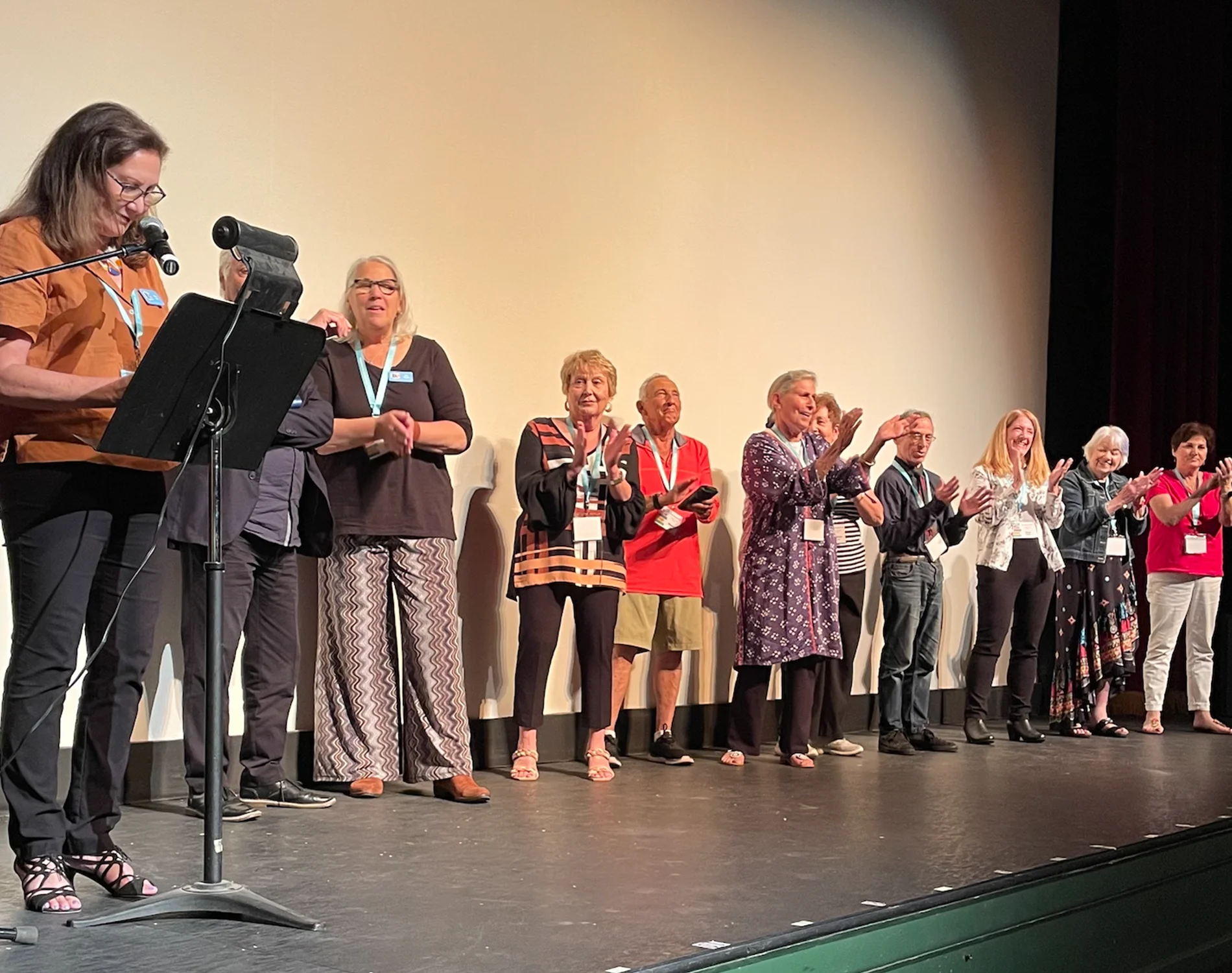 WJFF volunteer team on stage